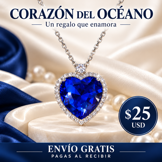 Collar Corazón Del Océano